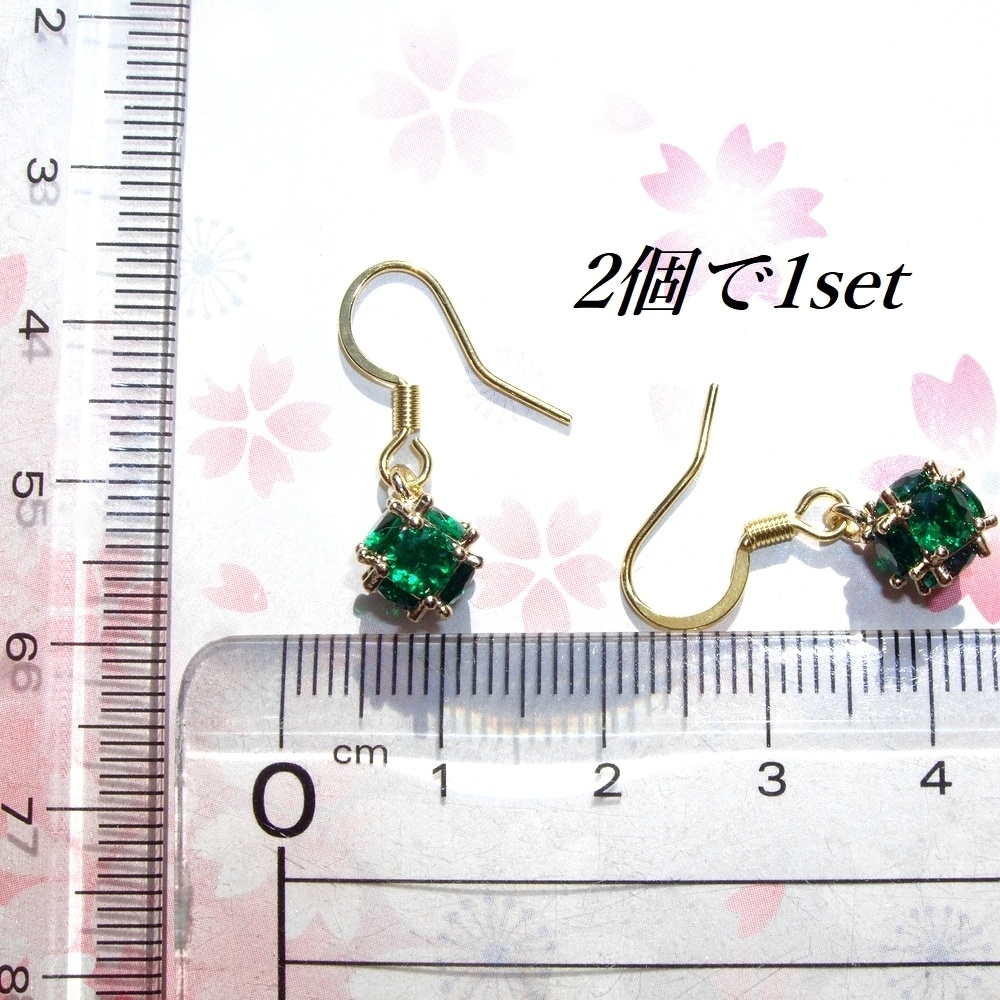 CZ デザイン ピアス#2-1