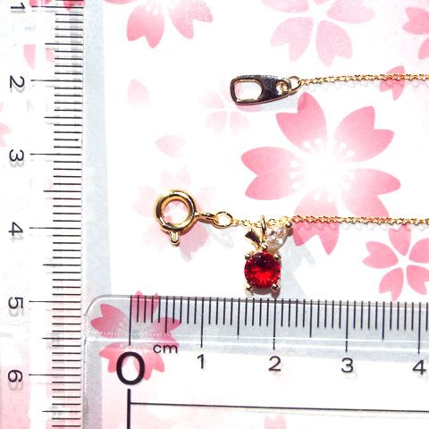 CZデザイン超極細ネックレス ♯16-1