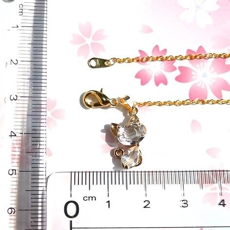 CZキュートにゃんネックレス#1