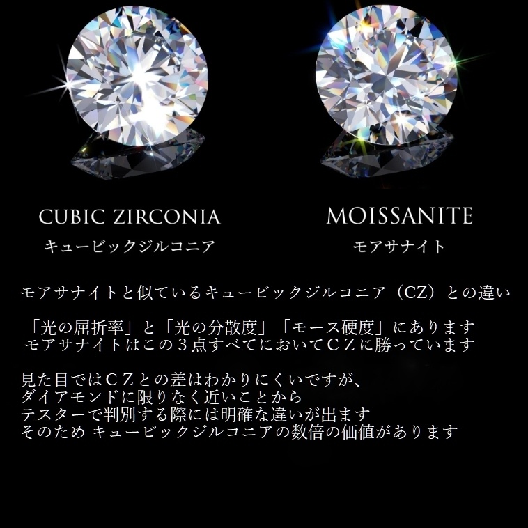 極上の輝き silver925 3連 モアサナイト ネックレス