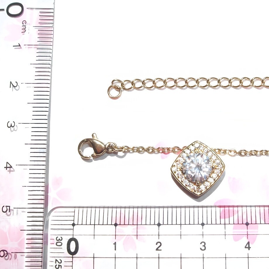輝き抜群 サージカルステンレス 1ct モアサナイト デザイン ネックレス