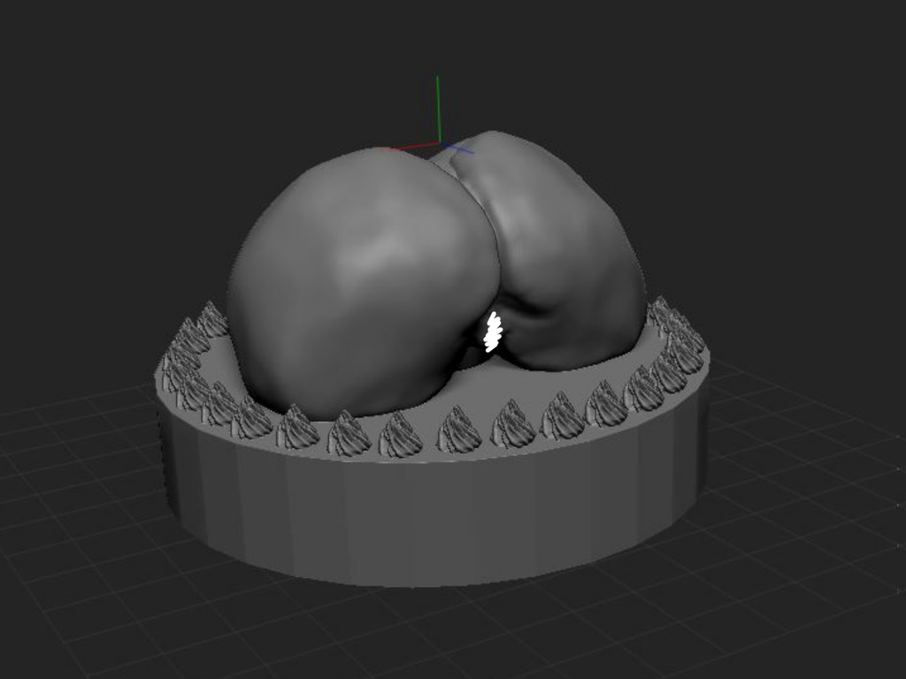 3dモデル お尻が突き出しちゃったケーキ ｍikakunin Bushitsu Booth