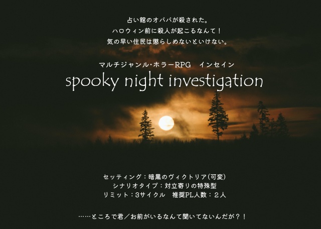 inSANe『spooky night investigation』