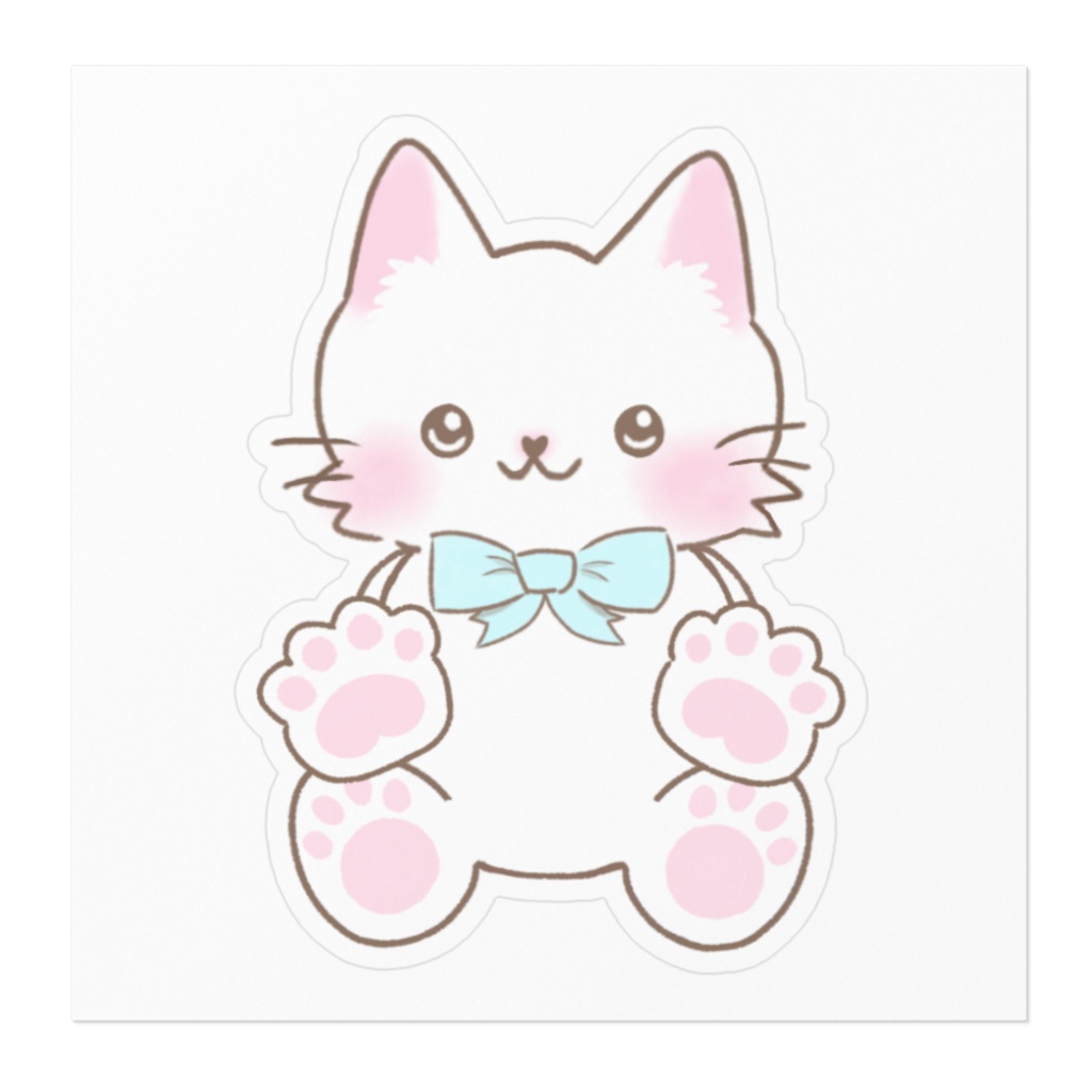 だっこちて猫ステッカー