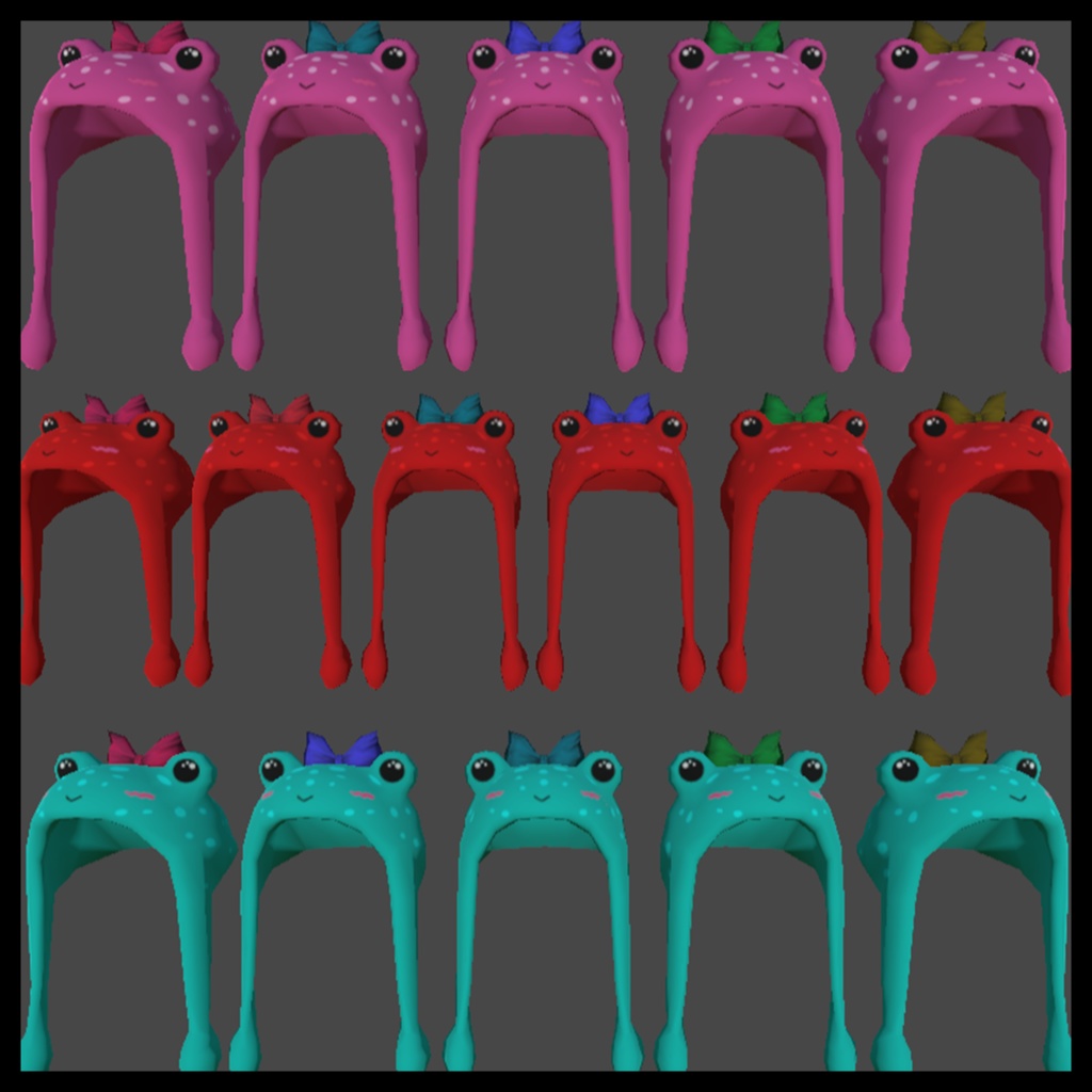 Froggy Hats (Rigged)