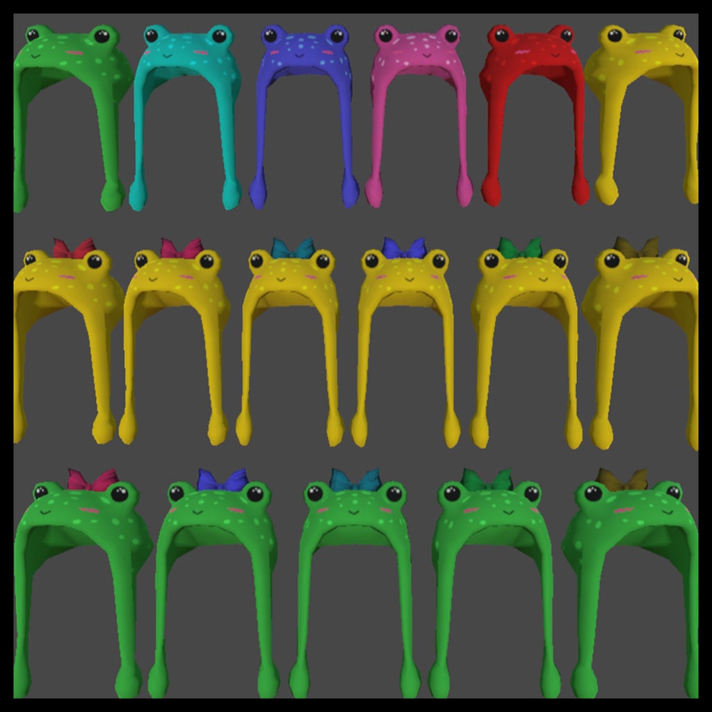 Froggy Hats (Rigged)