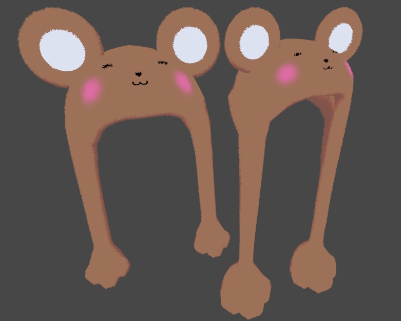 Mouse Bear Hats (Rigged)