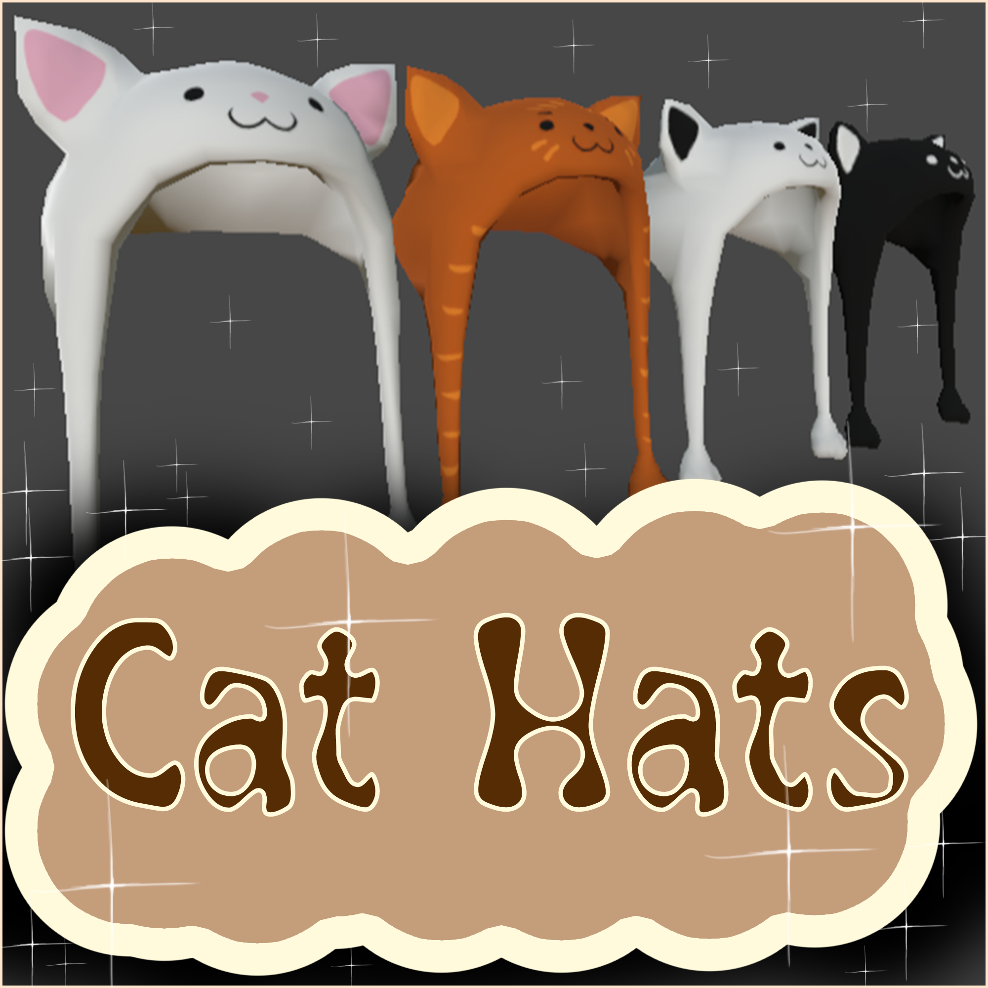 Cat Hats (Rigged)
