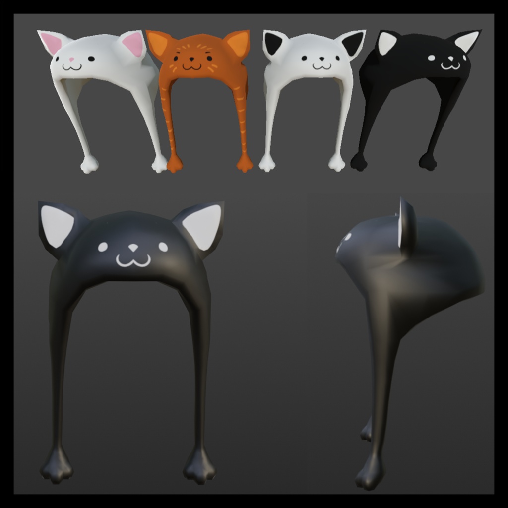 Cat Hats (Rigged)