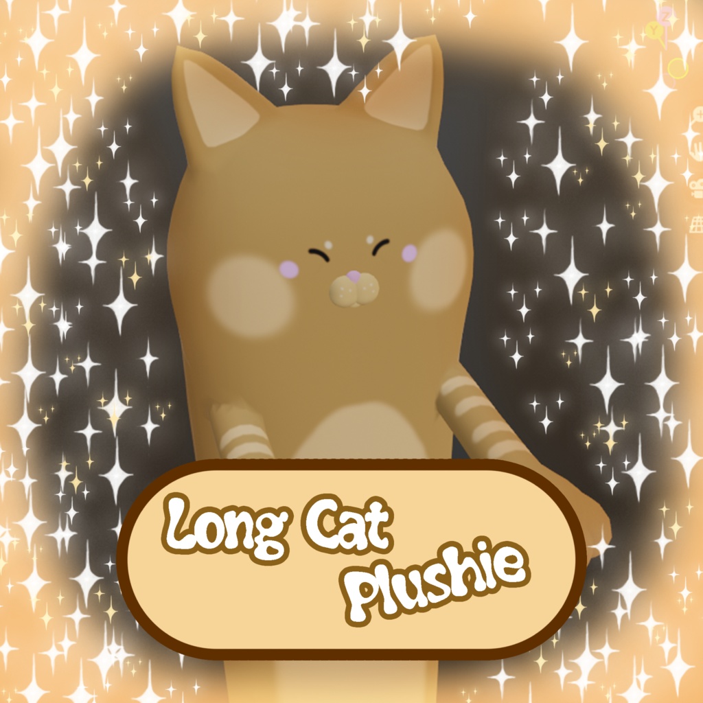Long Cat Plushie (Rigged)