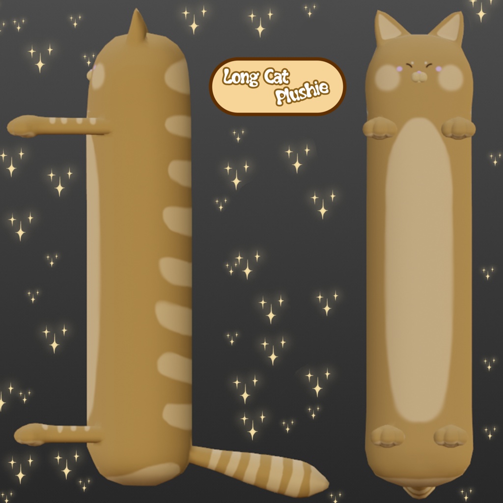 Long Cat Plushie (Rigged)