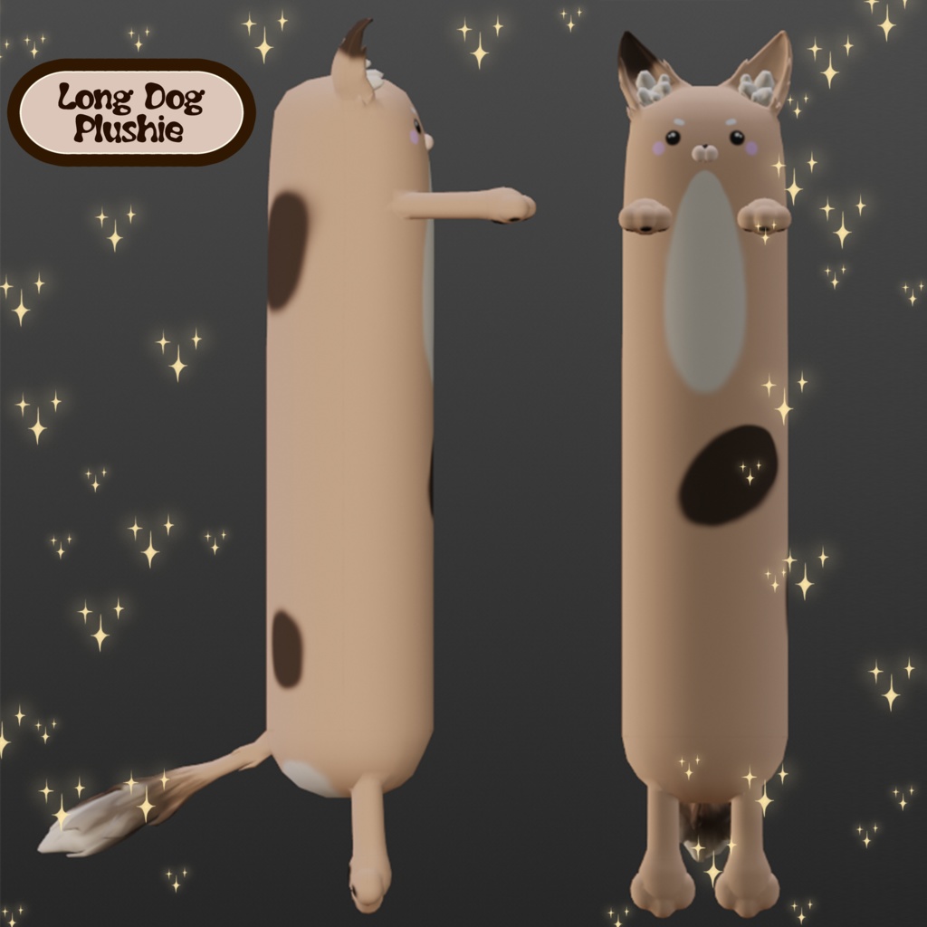Long Dog Plushie (Rigged)