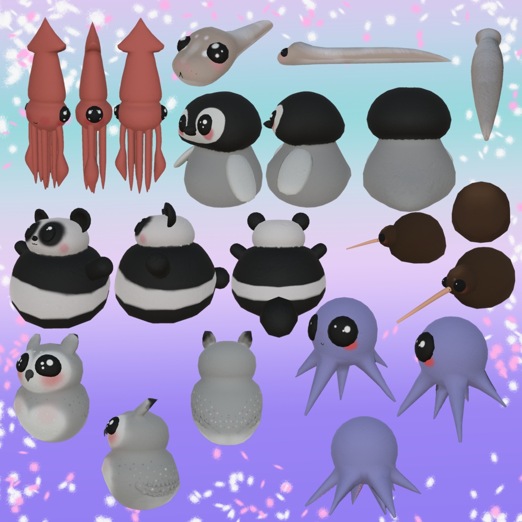 16 Plushies! (Rigged)