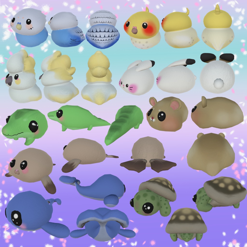 16 Plushies! (Rigged)