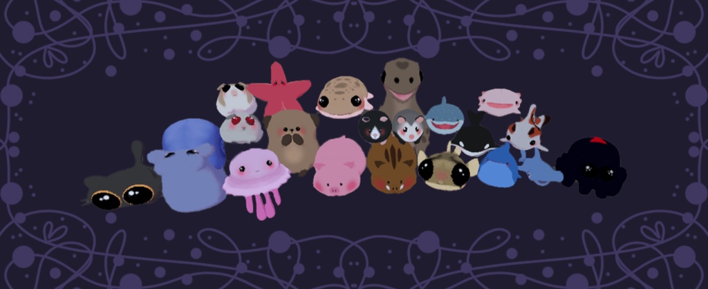 Mega 3D plushie pack (Rigged)