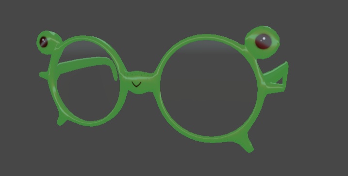 Frog hat and sun glasses!