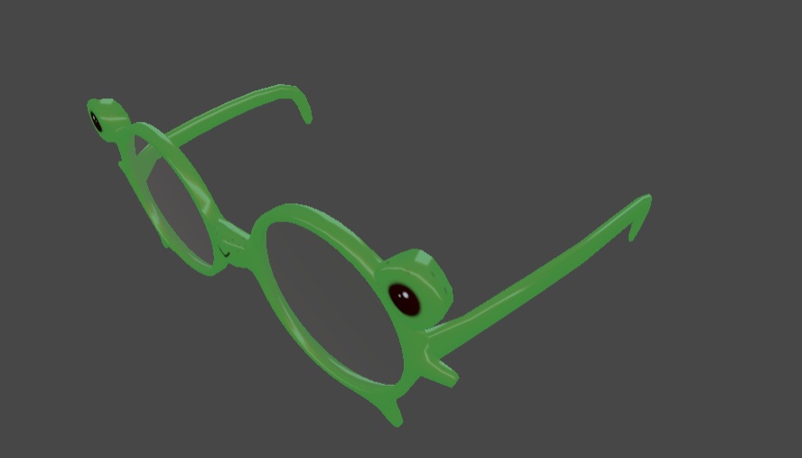 Frog hat and sun glasses!