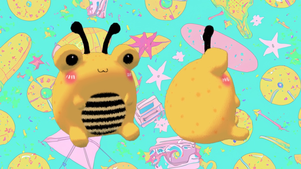 3D Frog Bee prop