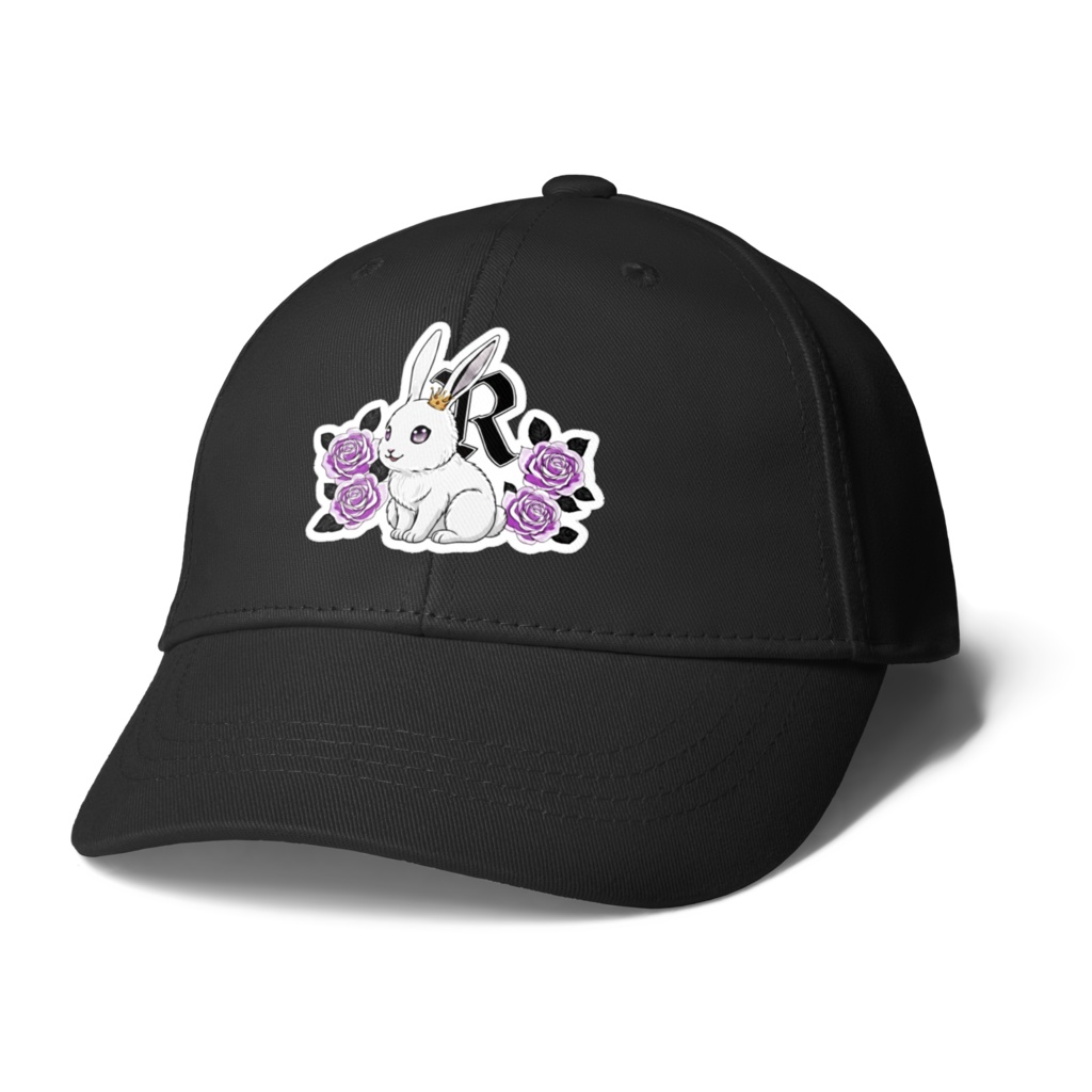 うさぎ薔薇キャップ
