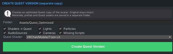 NETRA avatar optimizer