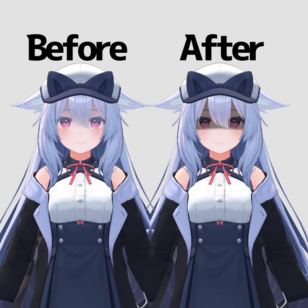 【桔梗用】桔梗黒影テクスチャ(おまけ版表情アニメーション付)