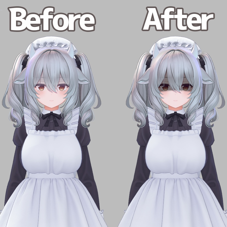 【ミルティナ用】ミルティナ黒影テクスチャ(おまけ版表情アニメーション付)