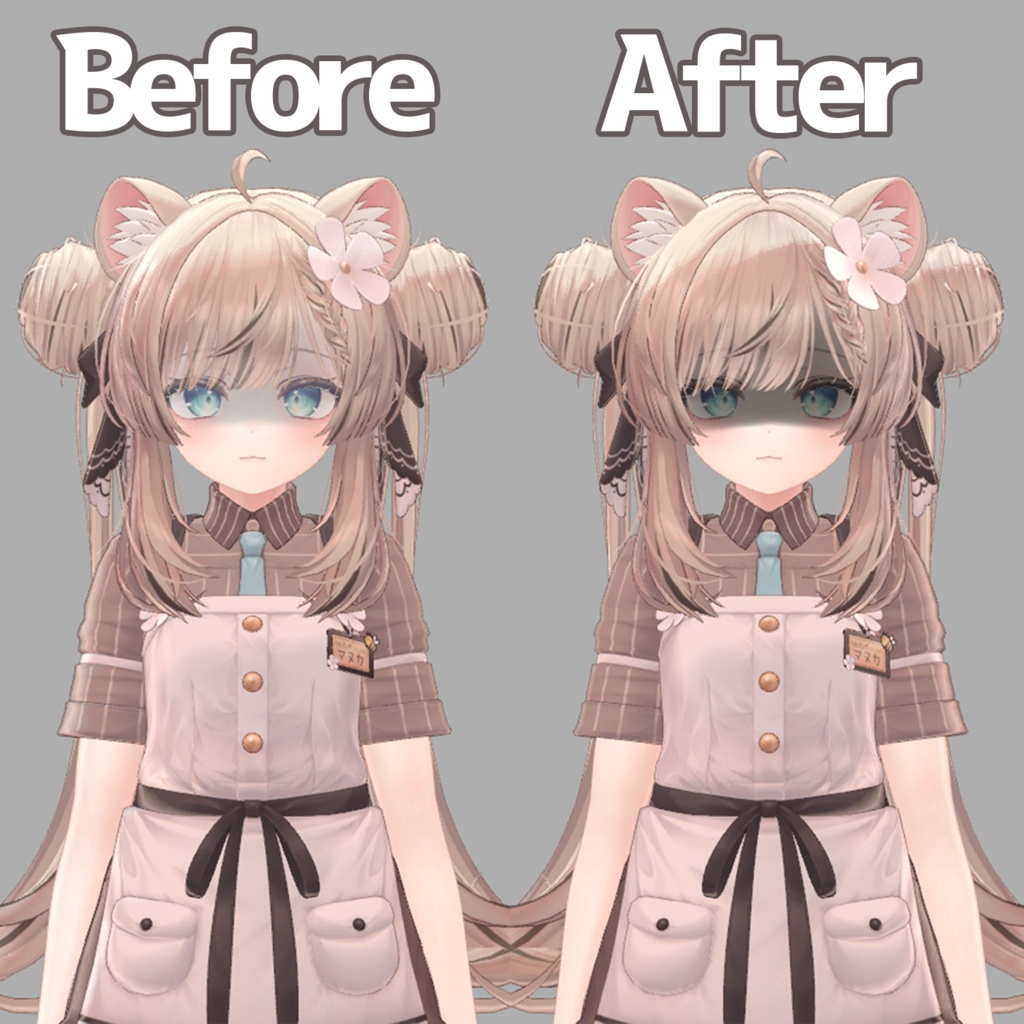 【マヌカ用】マヌカ黒影テクスチャ(おまけ版表情アニメーション付)