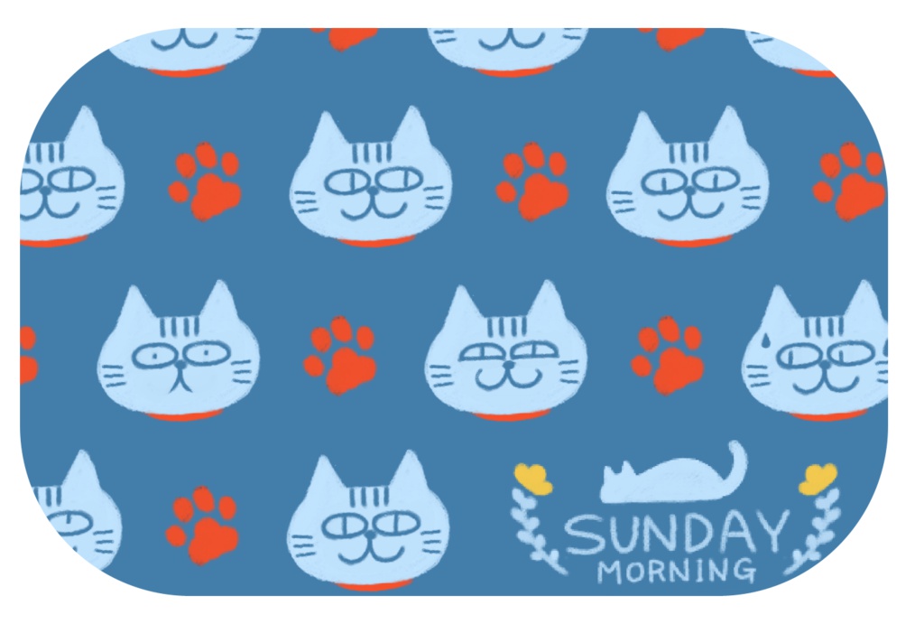 ねこのとき かおがいっぱいスマホケース