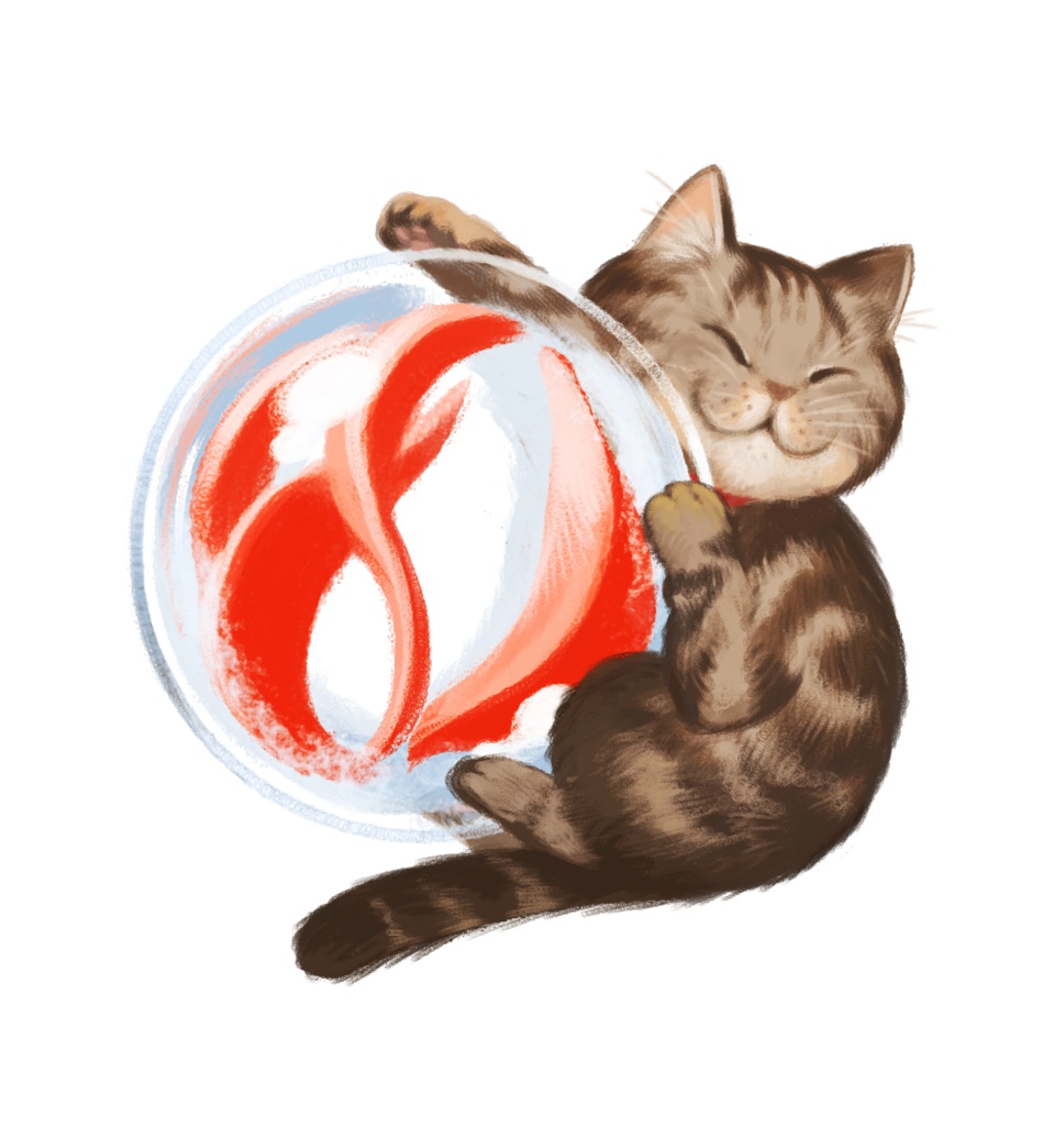 ビー玉にゃんこバッグ