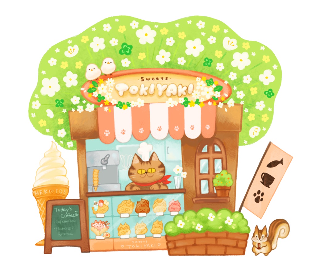 トートバッグ(ときねこスイーツ・受注版)