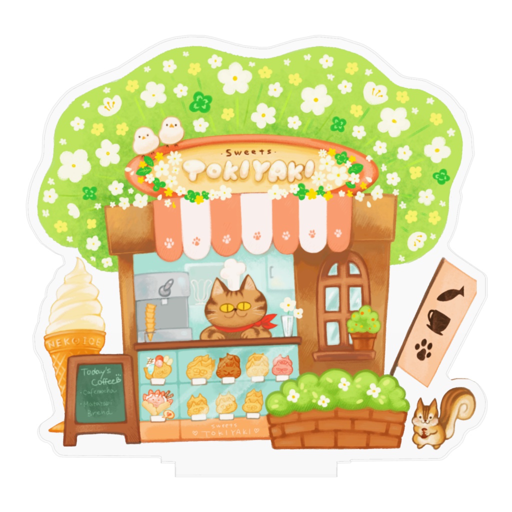 ねこのとき ときねこスイーツアクリルフィギュア