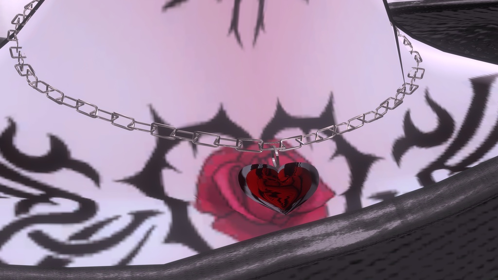 【MA対応】♰RedBloodHeart Necklace♰