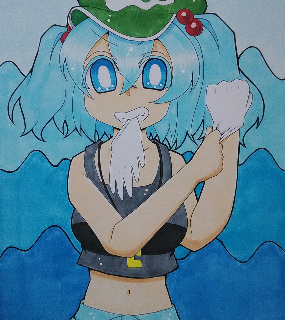 【東方】河城にとり【色紙】