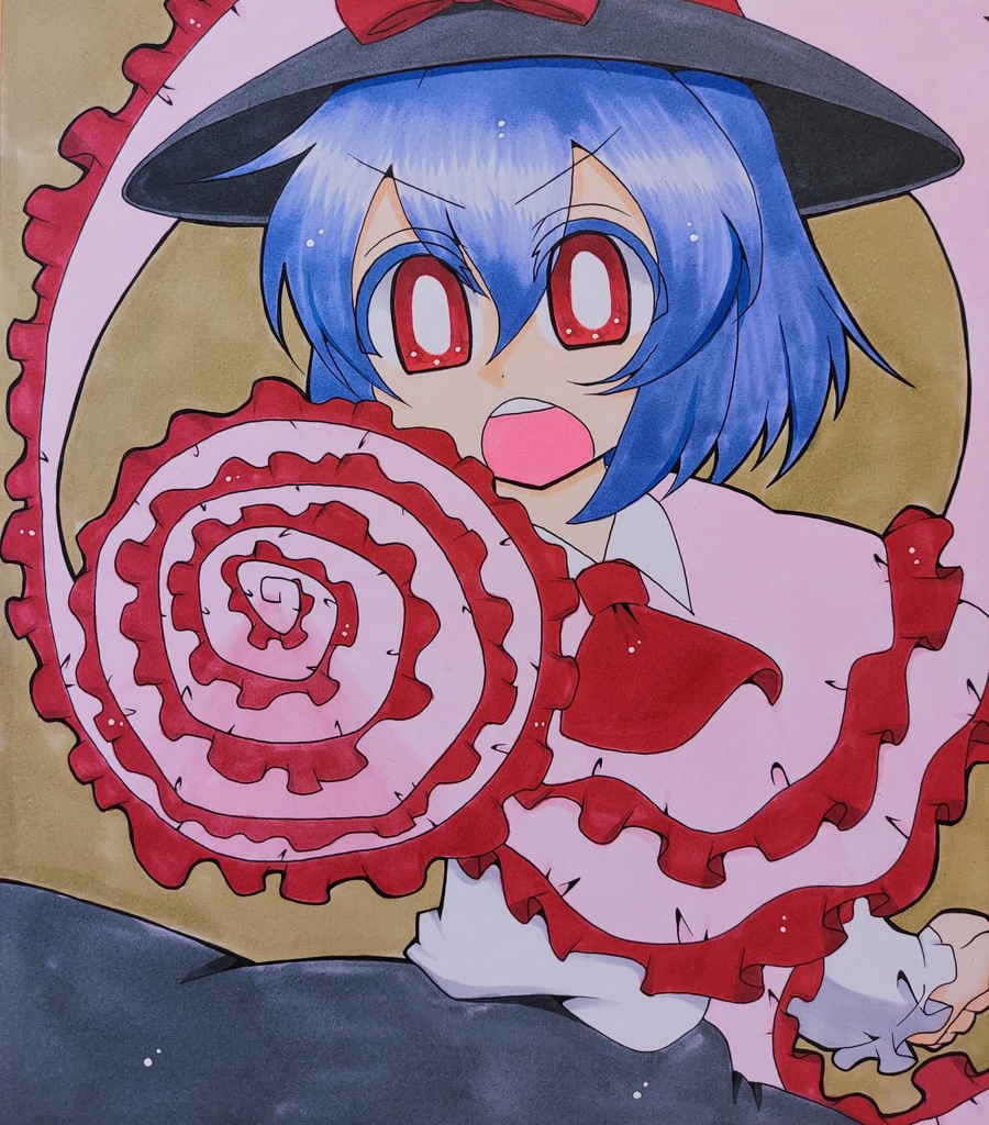 【東方】永江衣玖【色紙】