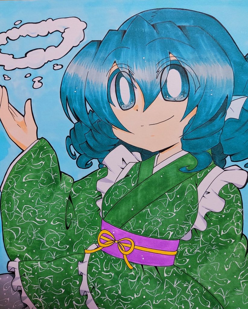 【東方】わかさぎ姫【色紙】