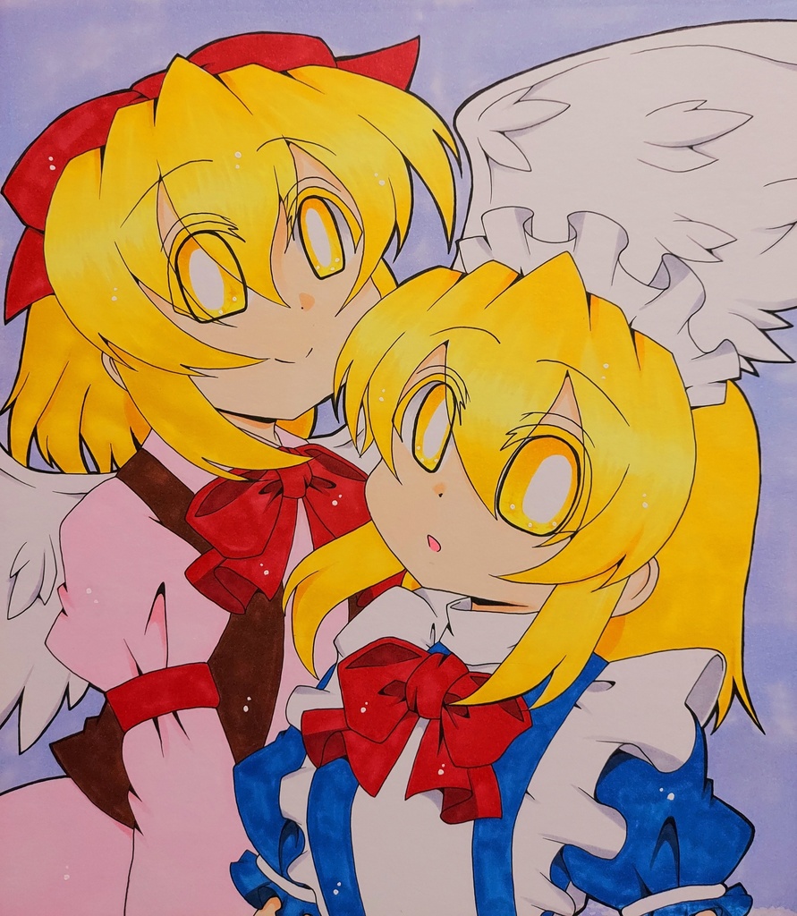 【東方】幻月&夢月【色紙】