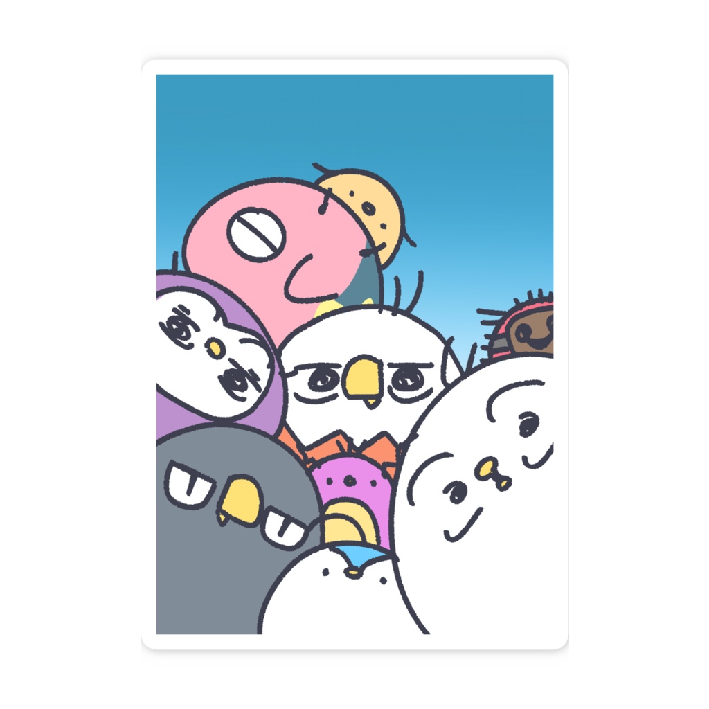 フレントリースマホステッカー全員ver.