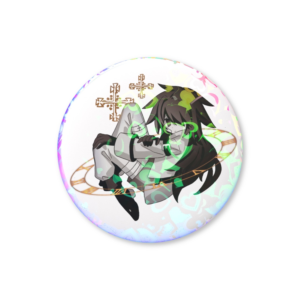 缶バッジハート