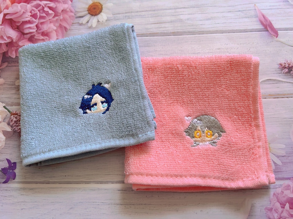 みかつる 刺繍ハンドタオル