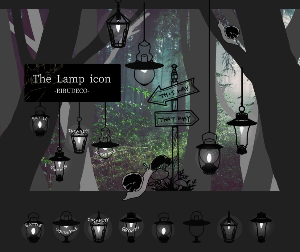 透過アニメ素材 The Lamp Icon Rirudeco Booth