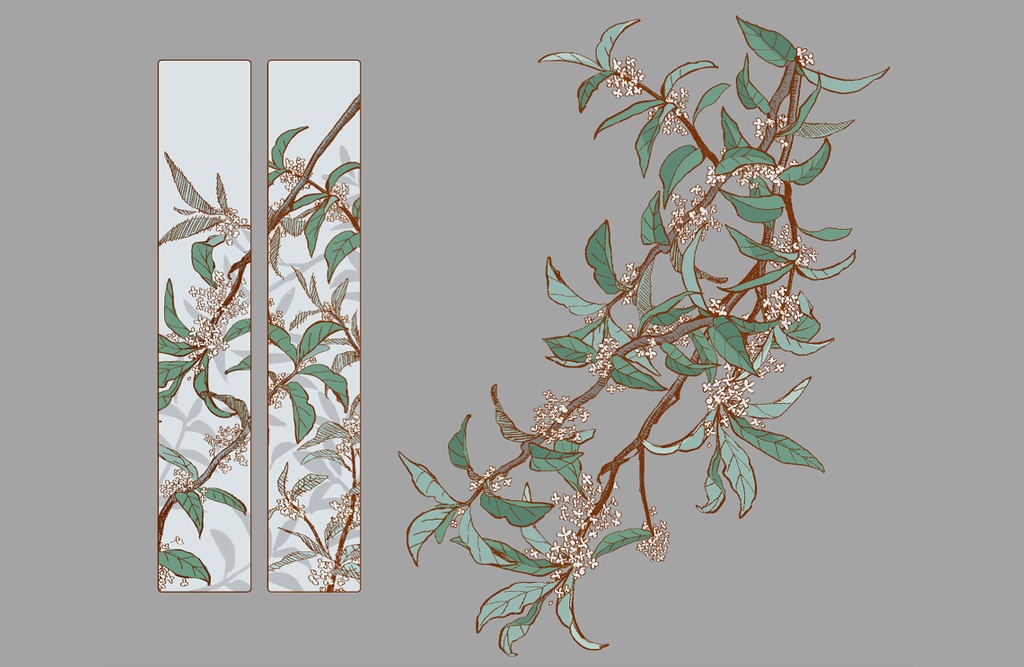 【卓素材】金木犀の木立