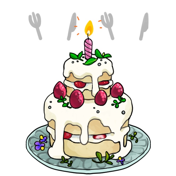 【無料】誕生日ケーキ【APNG素材】