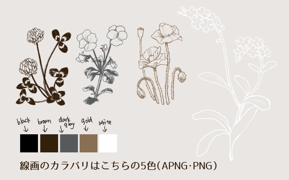 【APNG素材】春風に揺れる花【無料版あり】