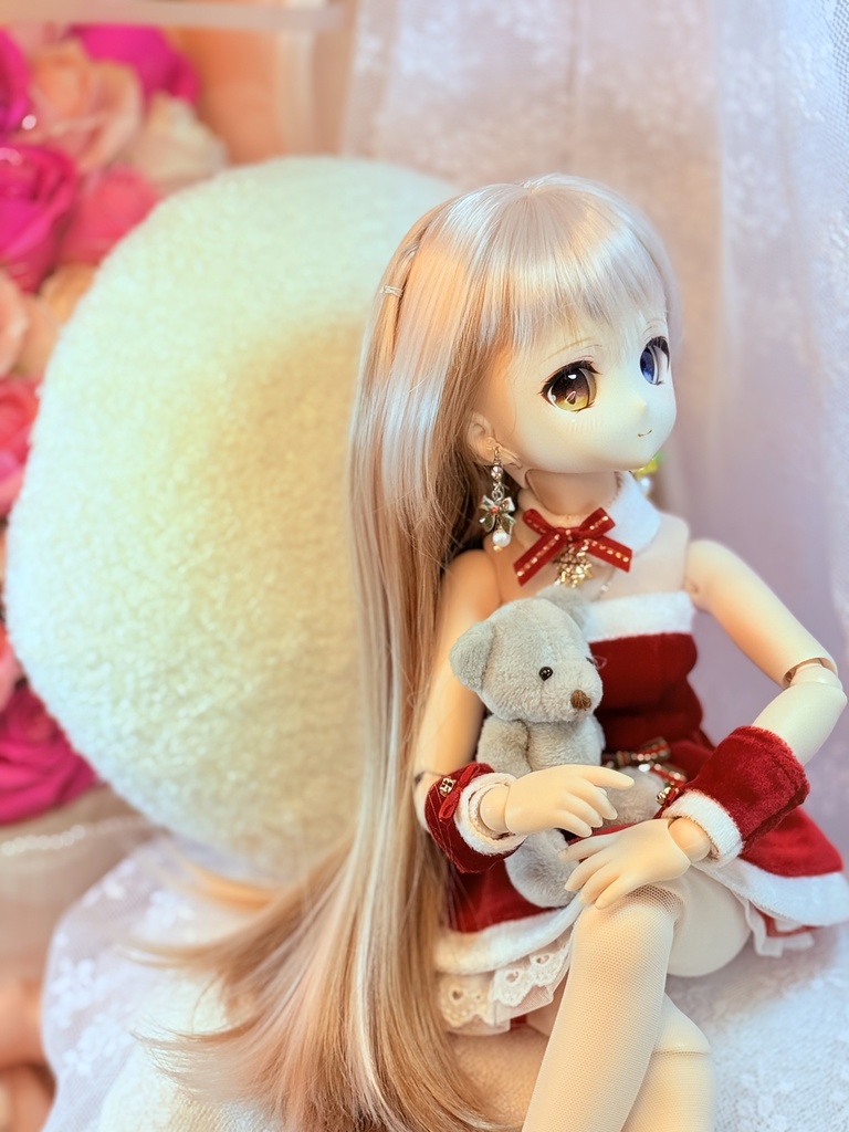 🎄 Saison d’Étoile – Lumière d’Hiver Earrings (リュミエール・ディヴェール / “冬のあかり”)