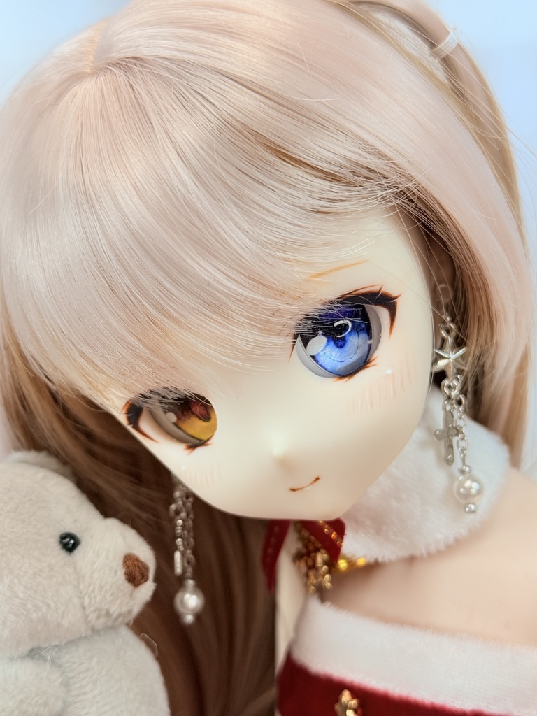 🎄 Saison d’Étoile – Lumière d’Hiver Earrings (リュミエール・ディヴェール / “冬のあかり”)