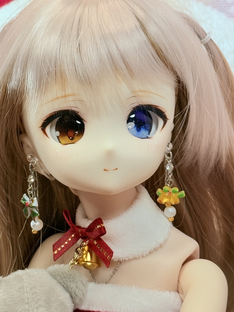 🎄 Saison d’Étoile – Lumière d’Hiver Earrings (リュミエール・ディヴェール / “冬のあかり”)