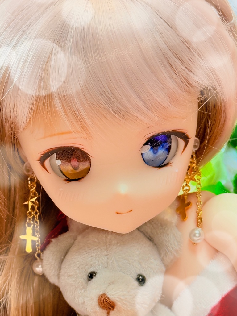 🎄 Saison d’Étoile – Lumière d’Hiver Earrings (リュミエール・ディヴェール / “冬のあかり”)