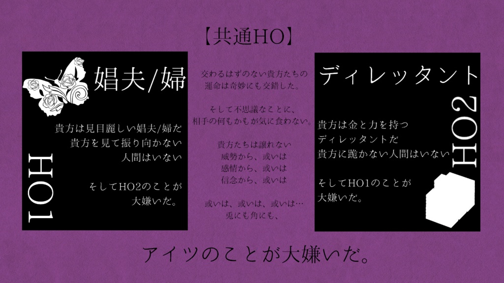 【CoC】故意に薔薇々々【SPLL:E119793】【非公開】