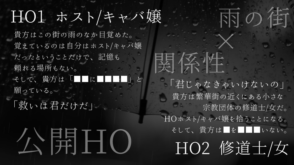 【CoC】煙雨に掻痒【SPLL:E198595】