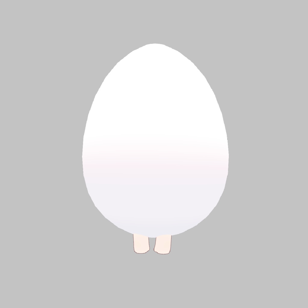 【無料】ゆで卵きぐるみ